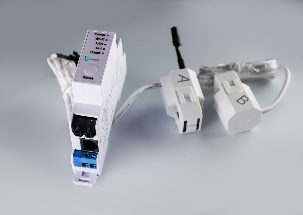 Ampisent PowerPro 1PH Single Phase Power Meter (50A Per Phase)